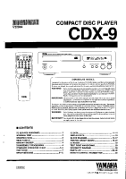 Yamaha CDX-9 - Service Manual 